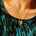 18KGL LOCK HEART NECKLACE - Donna Italiana ®