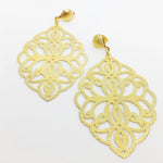18KGL Lumiar Detail Earrings - Donna Italiana ®