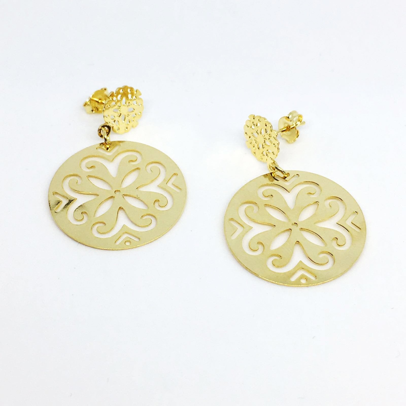 18KGL MANDALA CALAMA EARRINGS - Donna Italiana ®