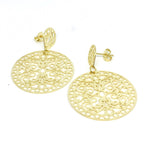 18KGL REDONDO CHILENO EARRINGS - Donna Italiana ®
