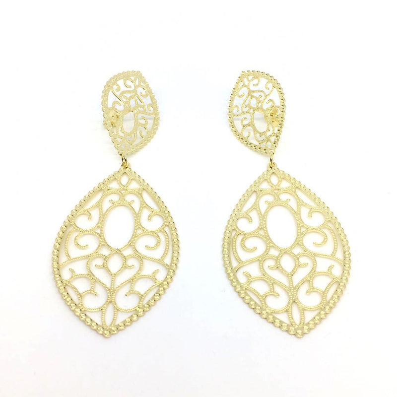 18KGL SPICY GOLD EARRINGS - Donna Italiana ®