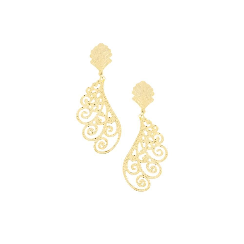 18KGL Strike Drop Earrings - Donna Italiana ®