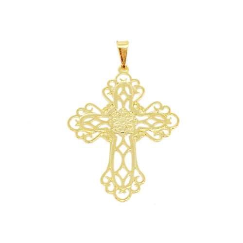 18KGL Victorian Cross Pendant - Donna Italiana ®
