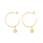 C Hoop with charm - Donna Italiana ®