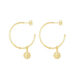 C Hoop with charm - Donna Italiana ®