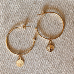 C Hoop with charm - Donna Italiana ®
