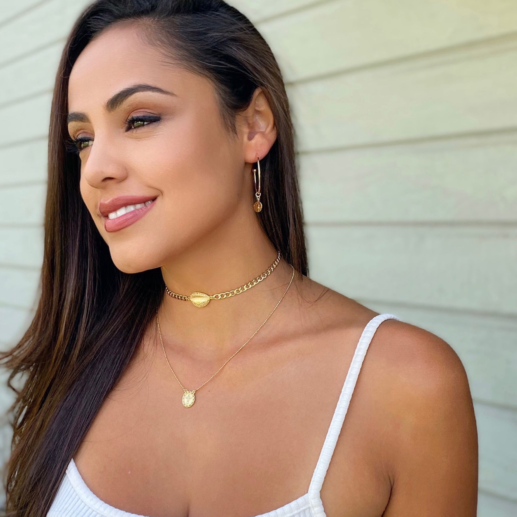 C Hoop with charm - Donna Italiana ®