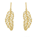 Dazzled Leaf Earrings - Donna Italiana ®