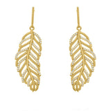 Dazzled Leaf Earrings - Donna Italiana ®