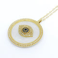 Evil Eye Medallion Necklace - Donna Italiana ®