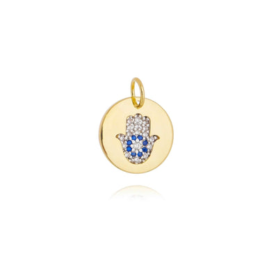 Hamsa CZ Plate Charm - Donna Italiana ®