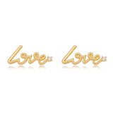 Love Stud Earrings