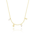 Ethereal Love: Dainty Necklace in 18k Gold Overlay