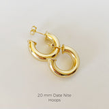 Date Nite Gold C-Hoops