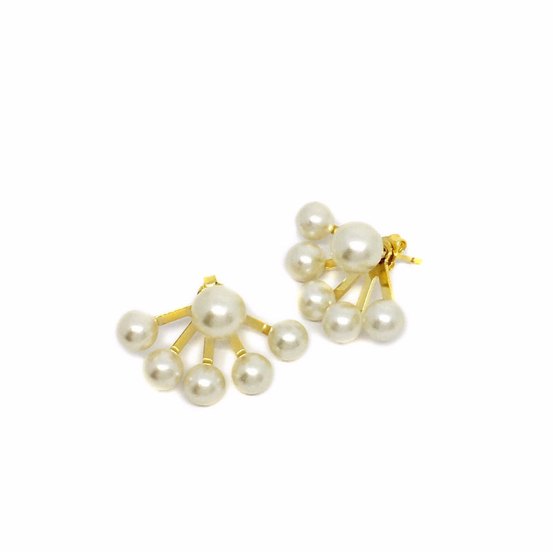 Pearl Ear-Jackets Earrings - Donna Italiana ®
