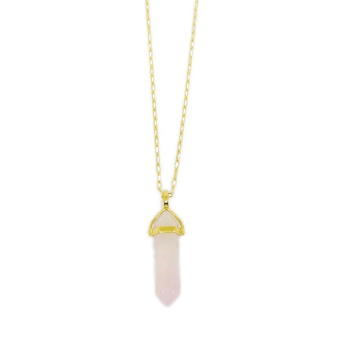 Rose Quartz Necklace - Donna Italiana ®