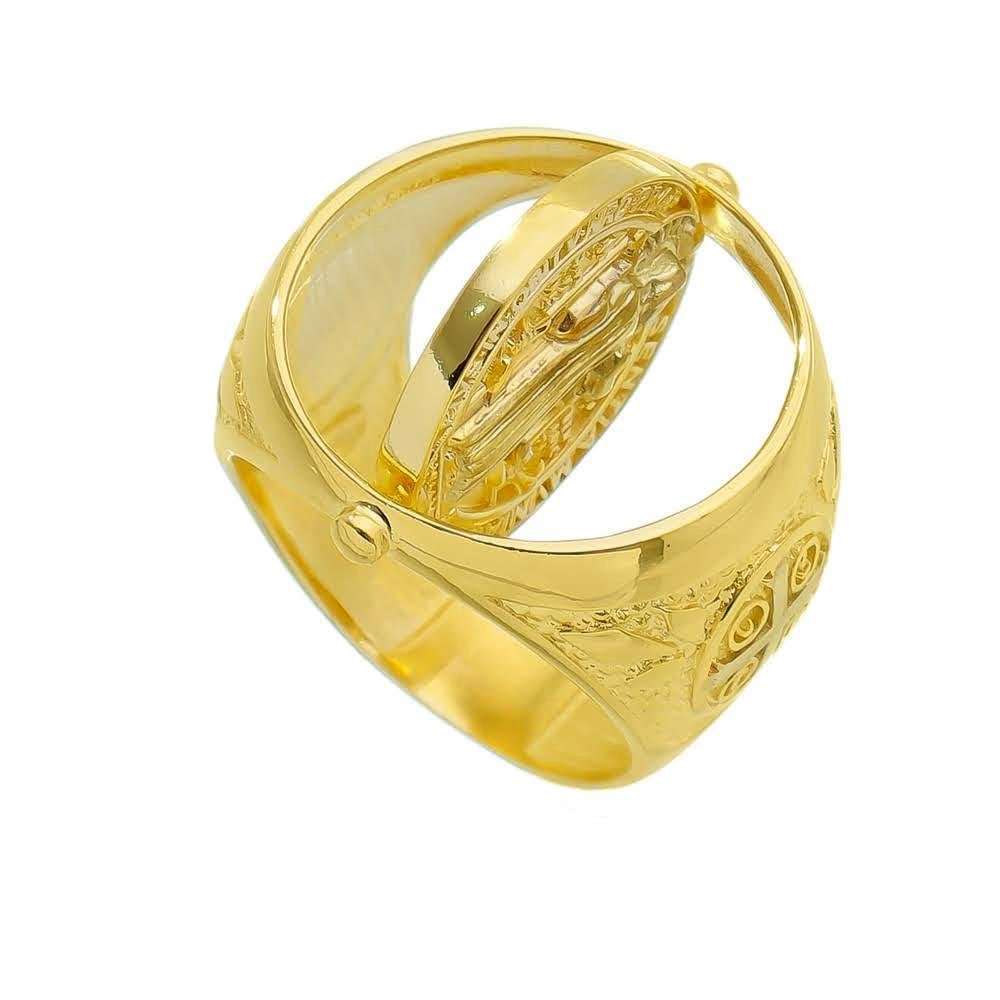 Saint Benedict Medal Flip Ring - Donna Italiana ®