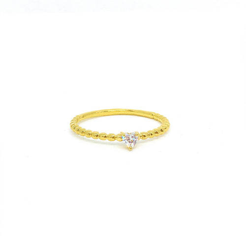 Tiny Heart Stackable Ring - Donna Italiana ®