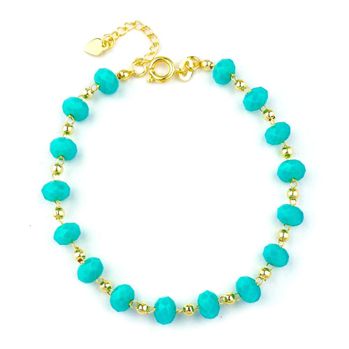 Turquoise Beaded Bracelet - Donna Italiana ®