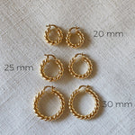 Twisted Chunky Hoop - Donna Italiana ®